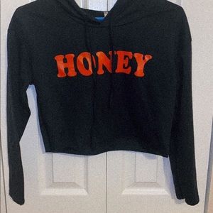 Small Honey Cropped Hoodie
